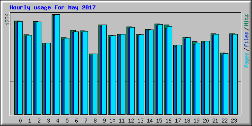 Hourly usage for May 2017